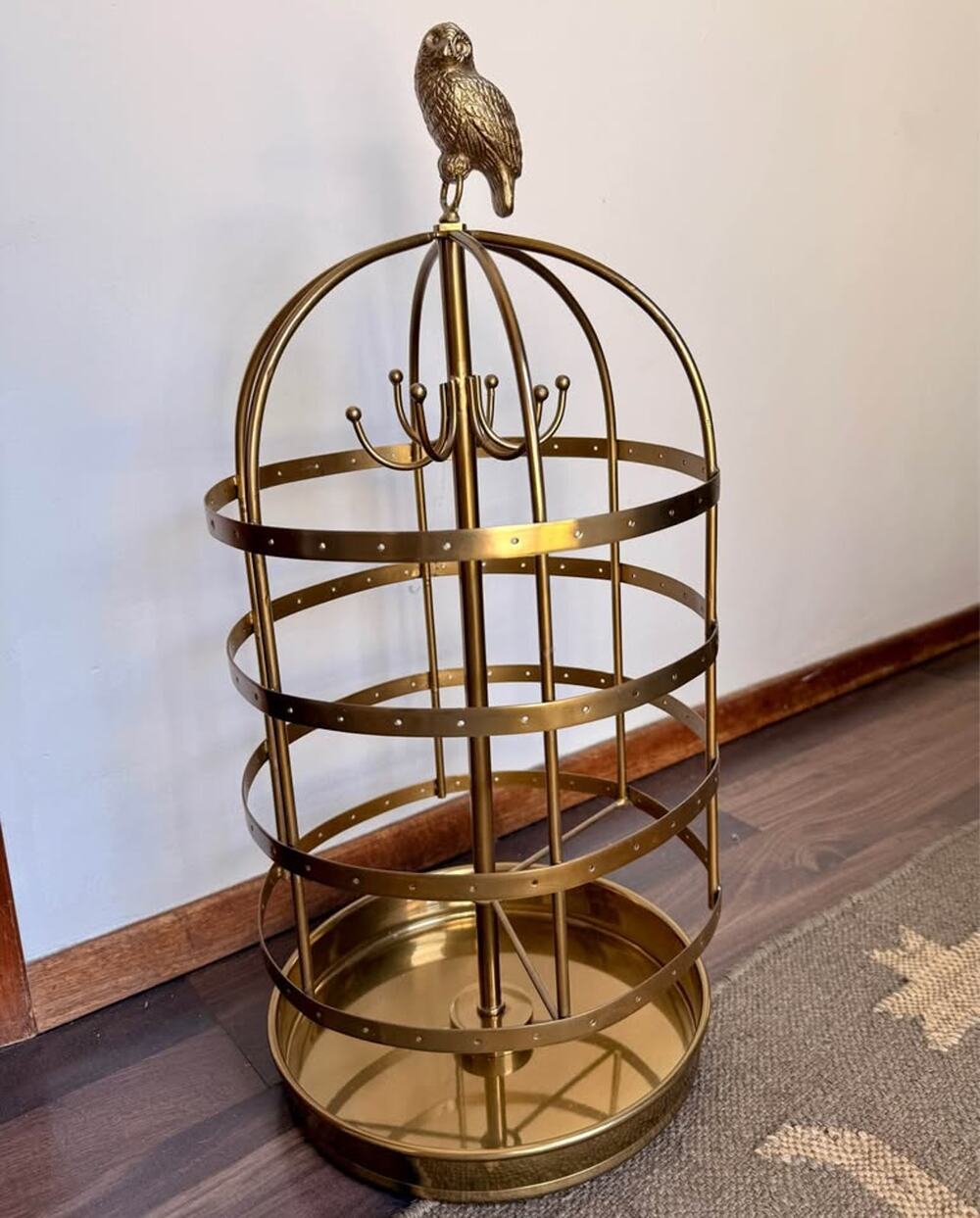 Rare Pottery Barn Harry Potter Hedwig Owl Cage Jewelry Tree